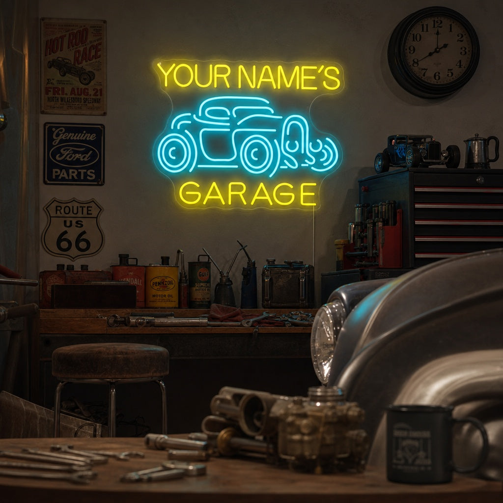 "Jack Garage" Neonskylt