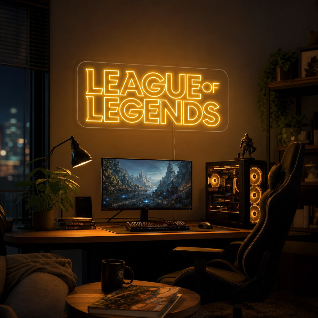 "League of Legends, Spelrumsdekor" Neonskylt