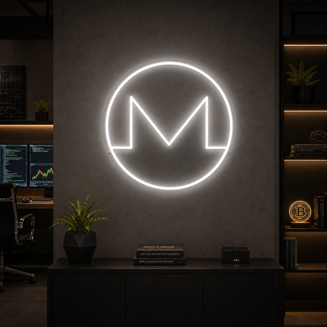 "Monero (Xmr) Krypto" Neonskylt