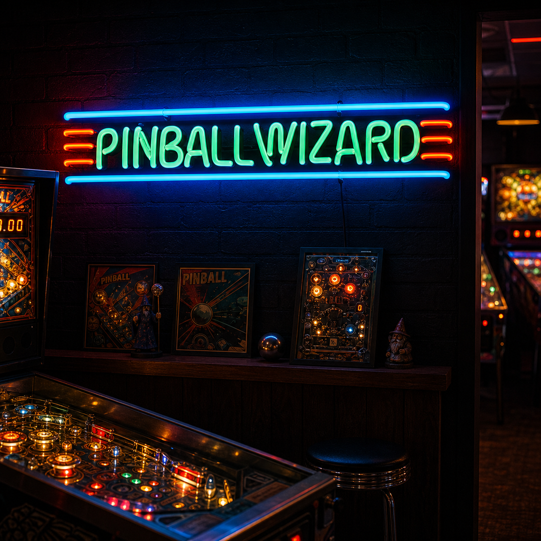 "Pinball Wizard" Neonskylt