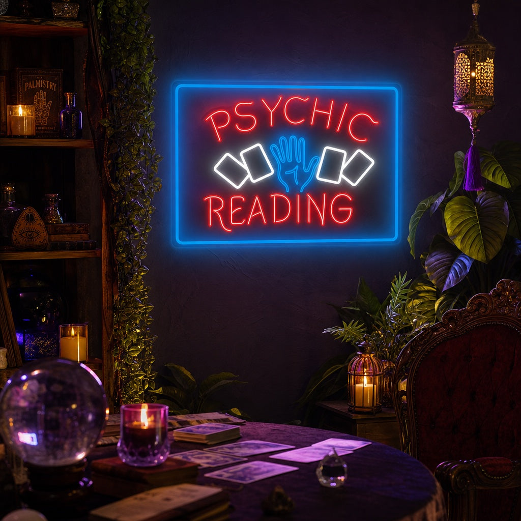 "Psychic Readings" Neonskylt