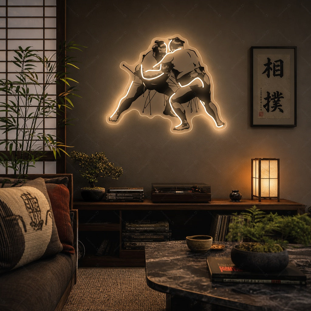 Sumo Man Neonskylt, Japansk neonskylt