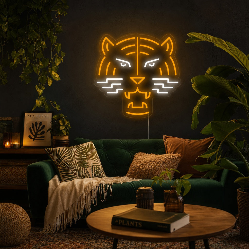 "Tigerhuvud" Neonskylt