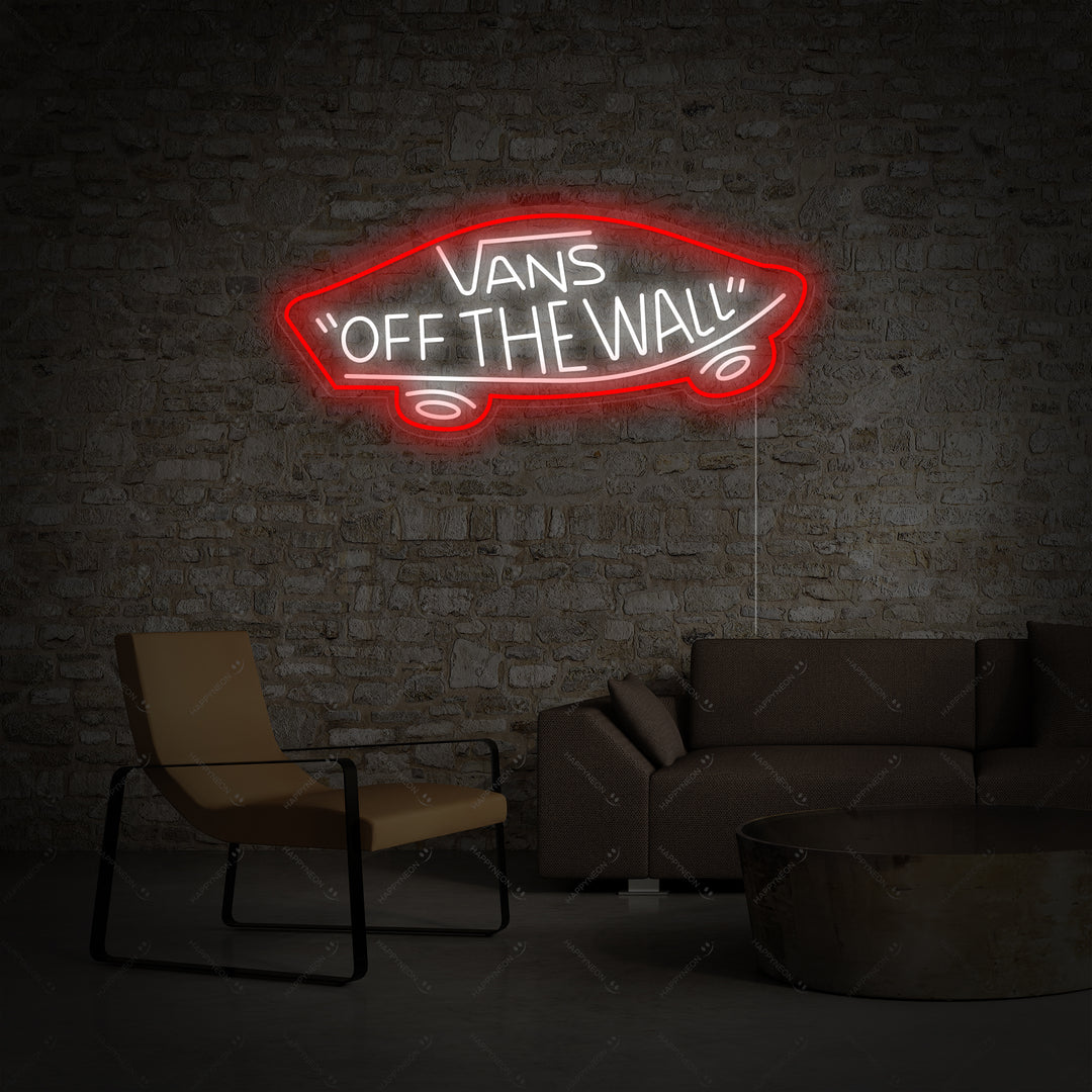 "Vans Off The Wall" Neonskylt