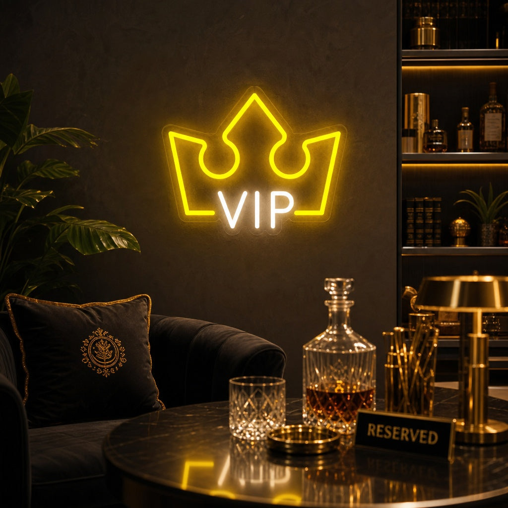 "VIP-Rum, VIP-Lounge" Neonskylt