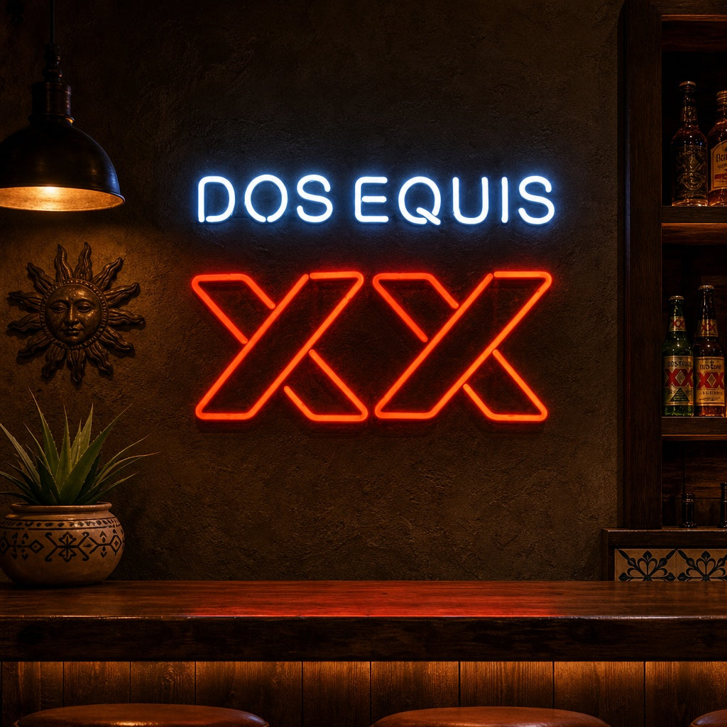 "XX Dos Equis" Neonskylt