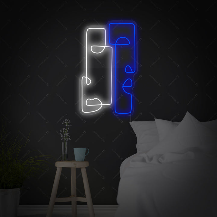 "Abstrakt Totem" Neonskylt