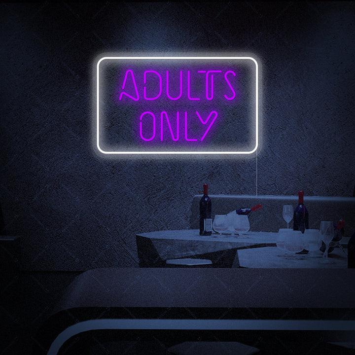 "Adult Only" Neonskylt