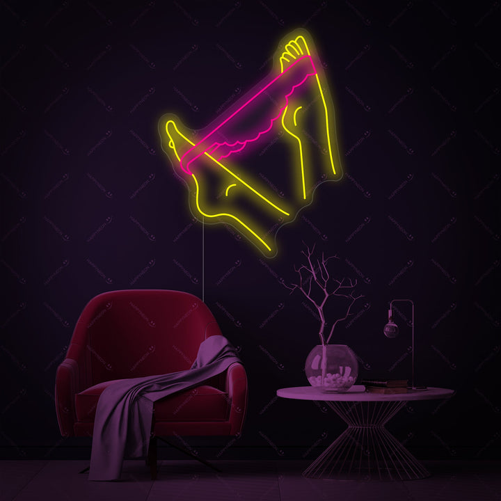 "Estetisk kvinnokropp" Neonskylt