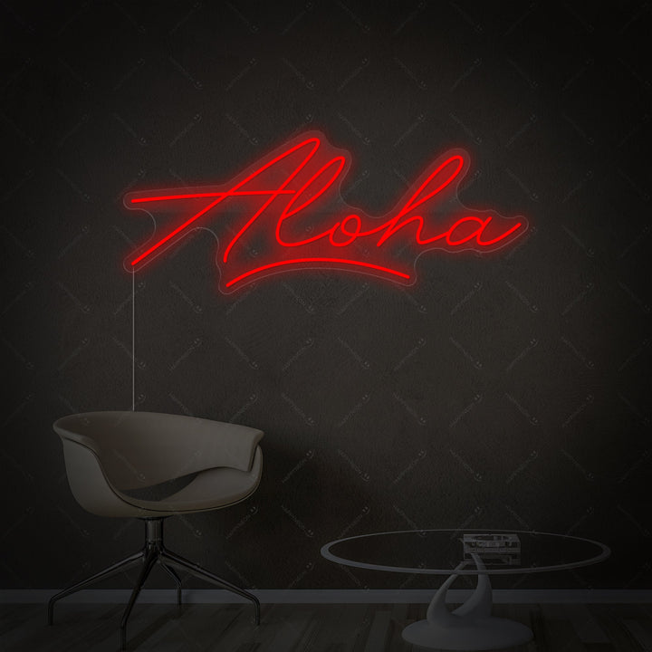 "Aloha" Neonskylt