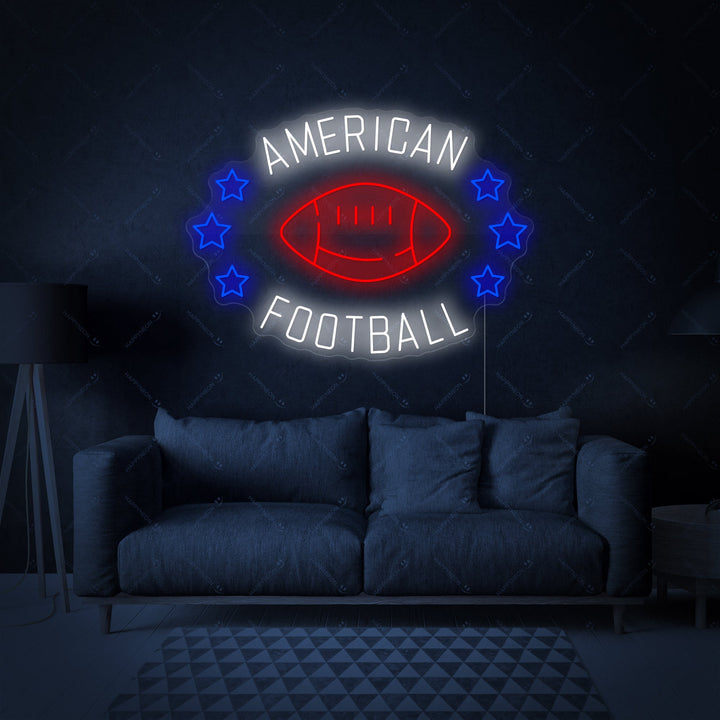 "American Football" Neonskylt