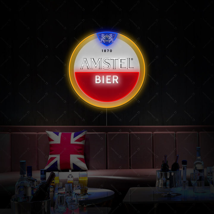 "Amstel logotyp" Neonskylt
