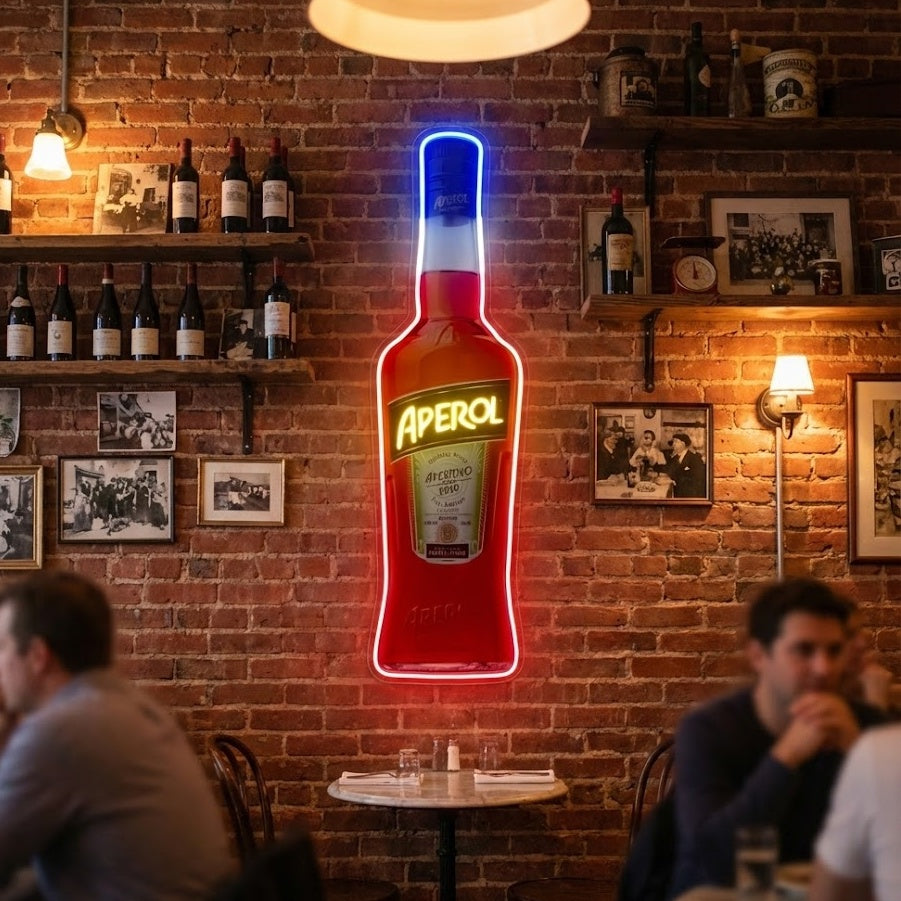 "Aperol Aperitivo Flaska" Neonskylt