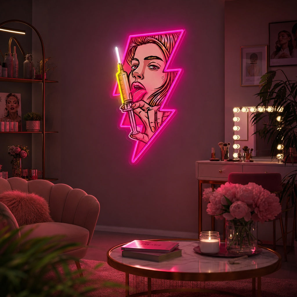 "Skönhetsboost" Neonskylt