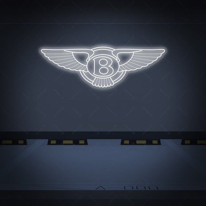 "Bentley-emblem" Neonskylt