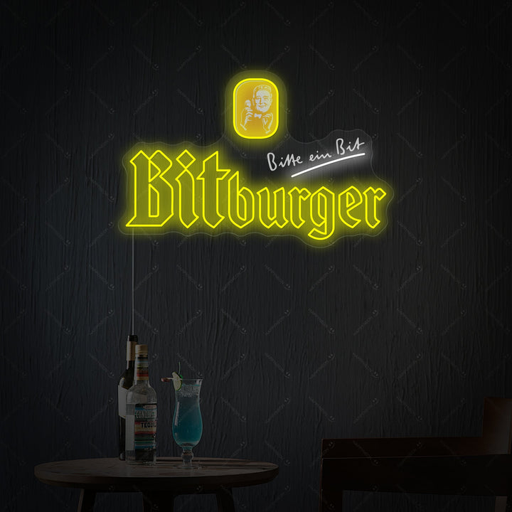 "Bitburger" Neonskylt