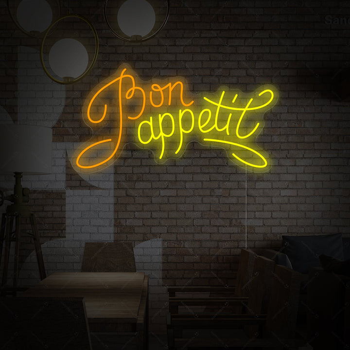 "Bon Appetit" Neonskylt