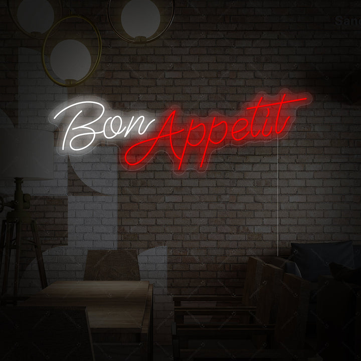 "Bon Appetit" Neonskylt