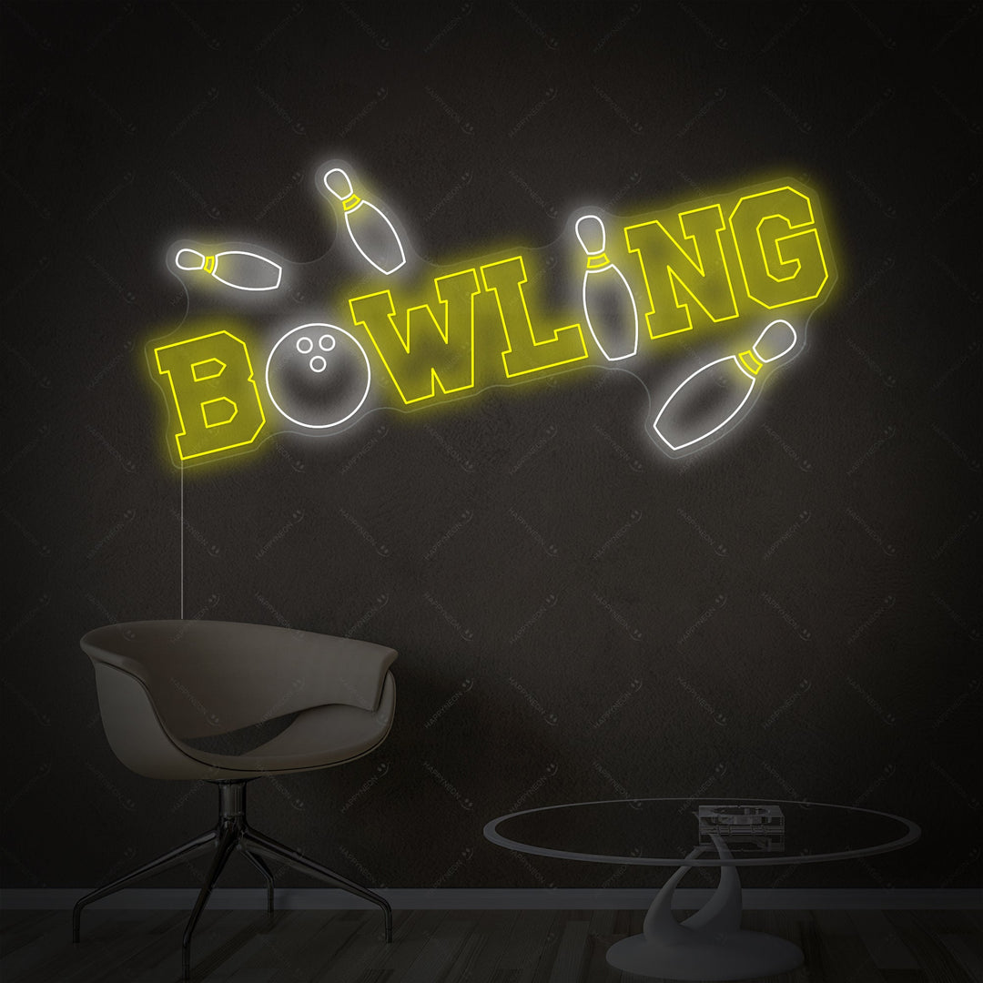 "Bowling" Neonskylt