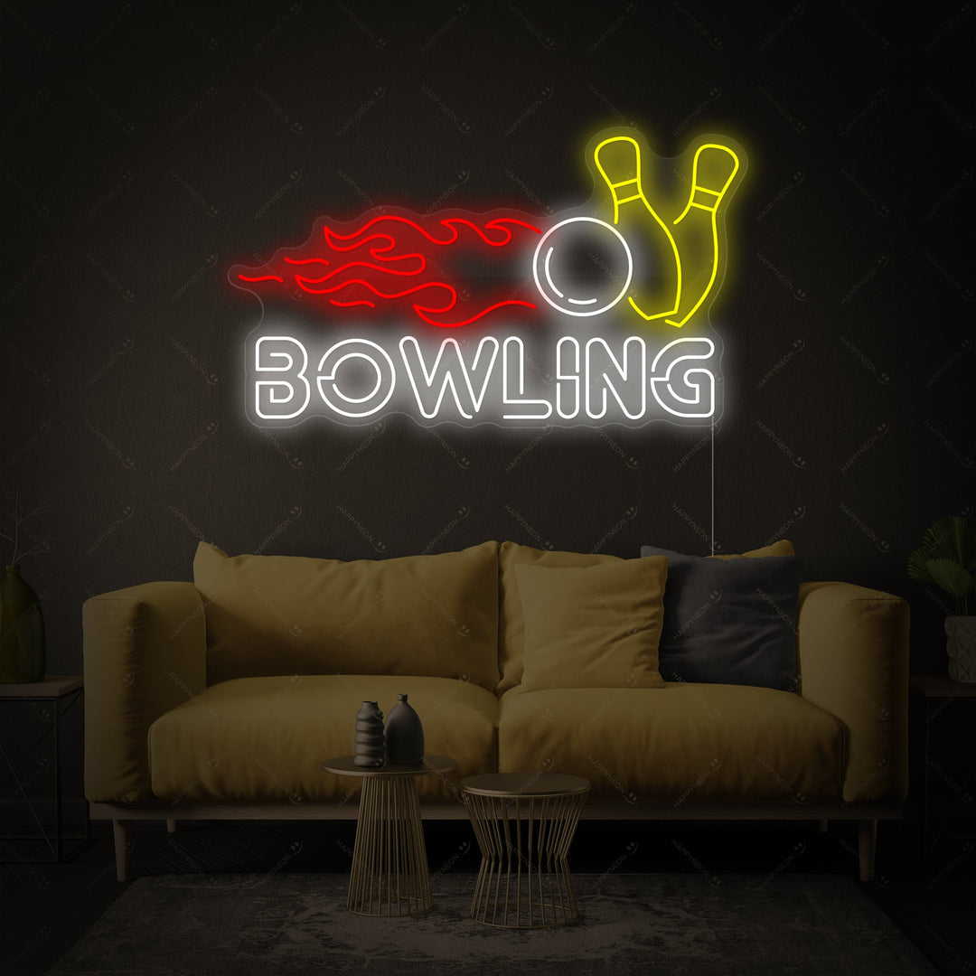 "Bowling" Neonskylt