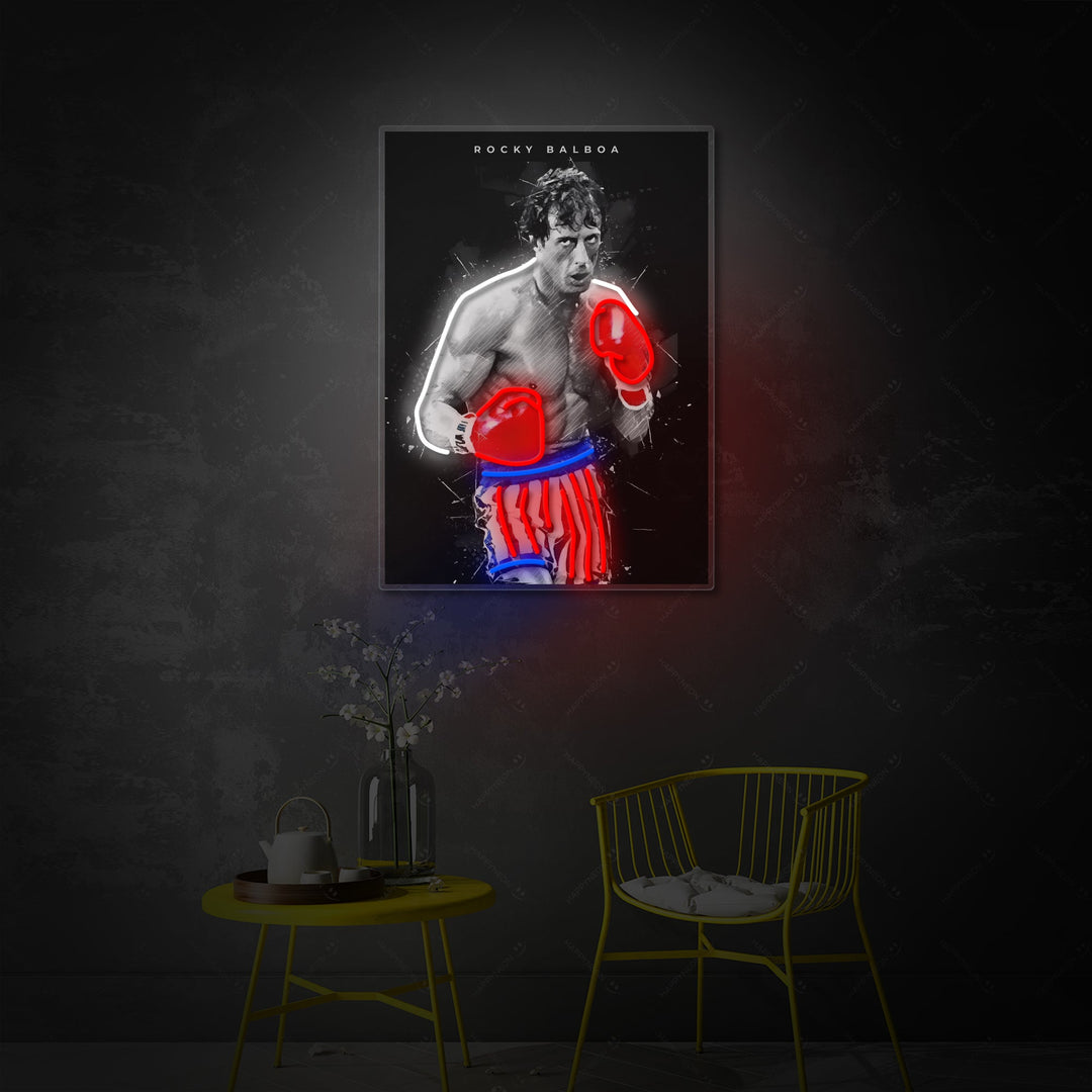 "Boxningslegend" Neonskylt