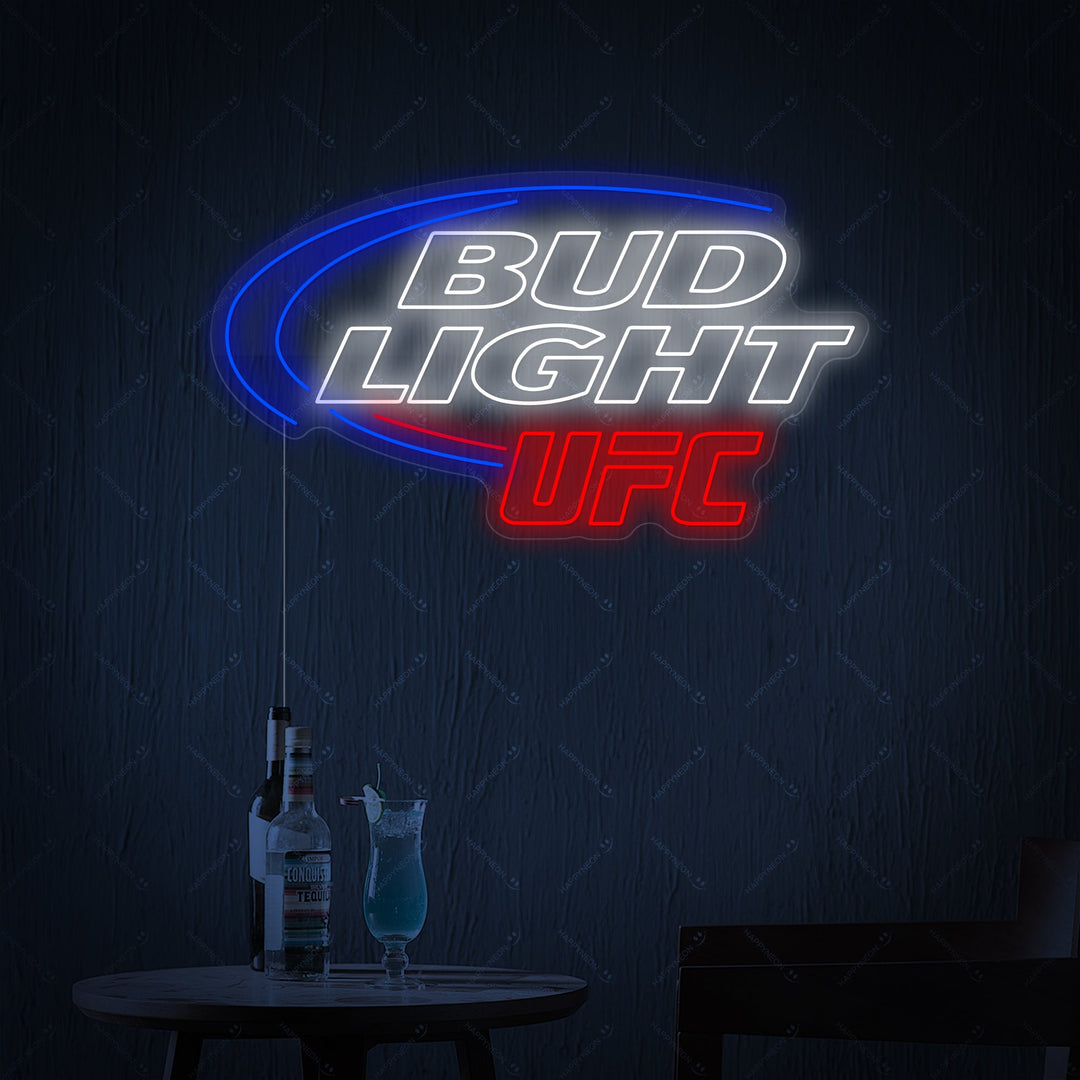 "Bud Light UFC" Neonskylt