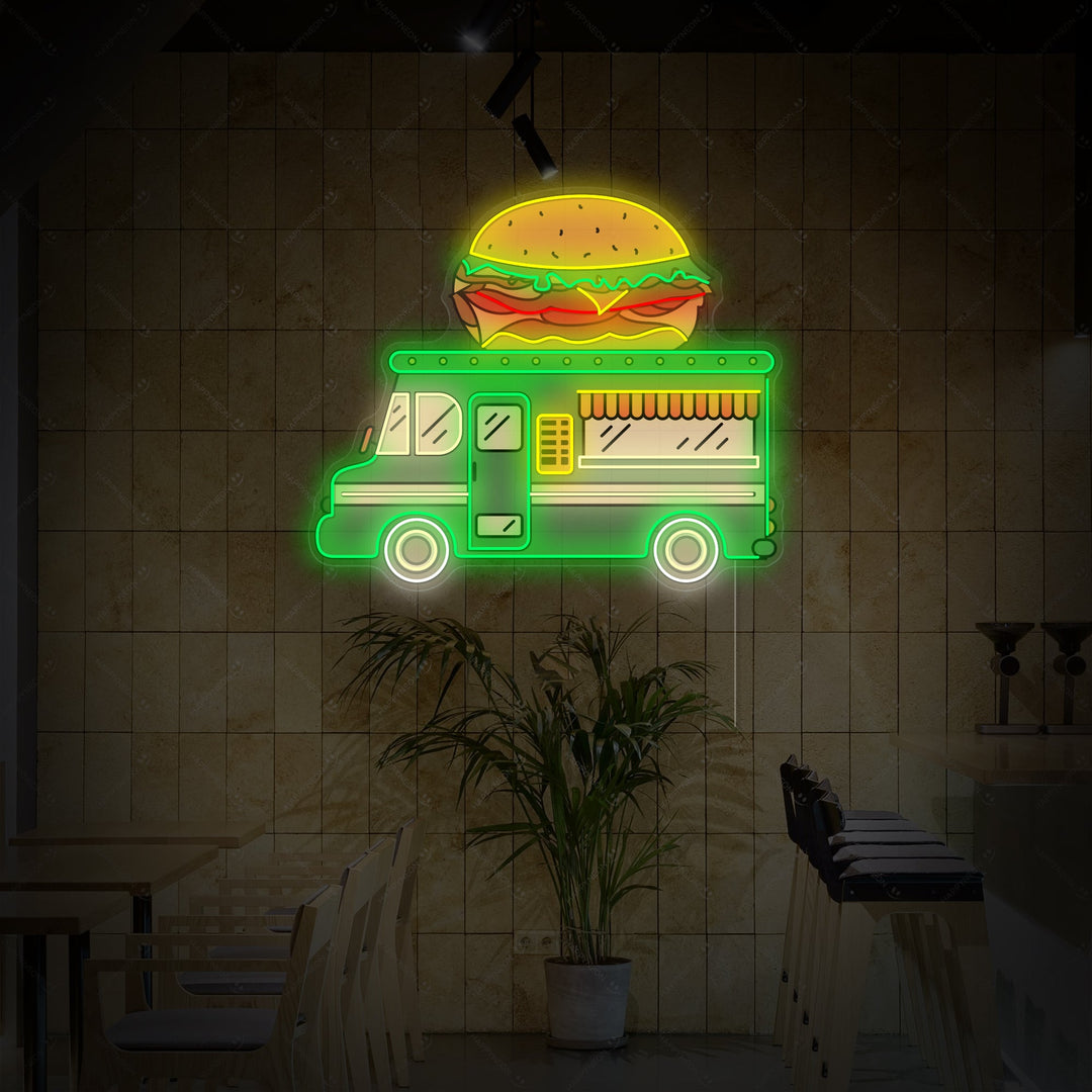 "Burger Truck" Neonskylt