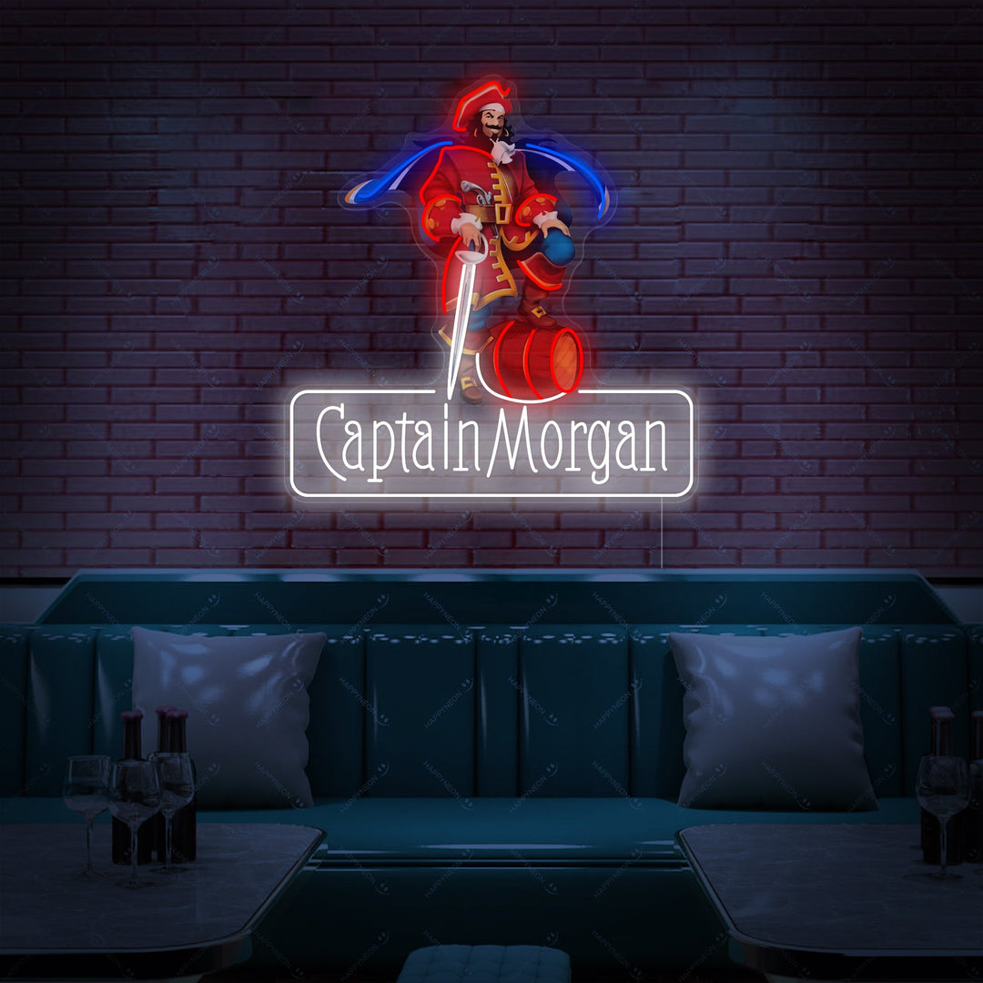 "Captain Morgan" Neonskylt