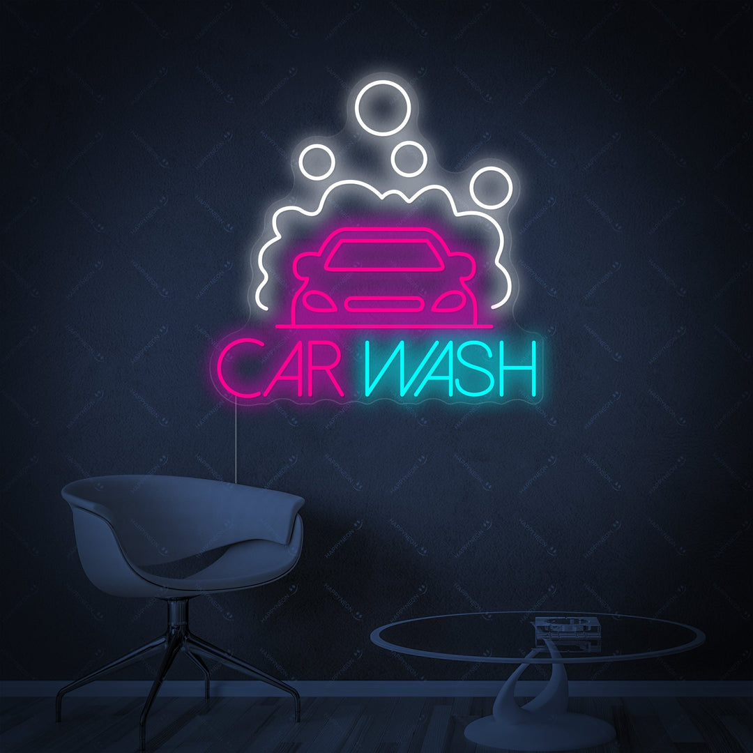 "Car Wash" Neonskylt