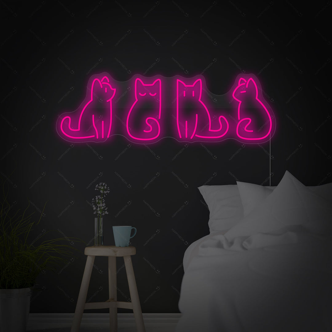 "Katter" Neonskylt