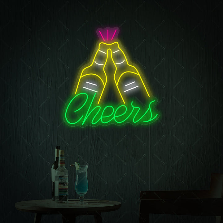 "Cheers" Neonskylt