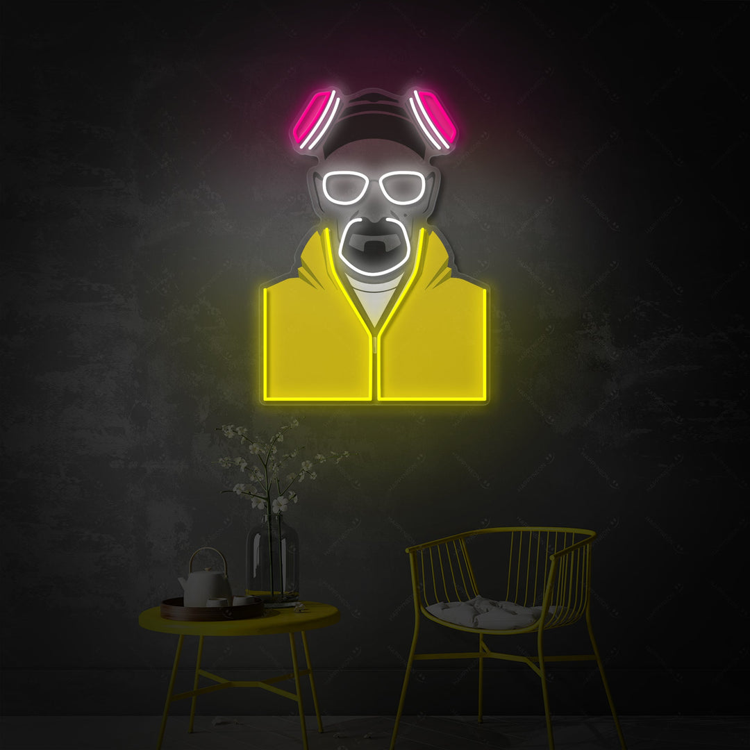 "Kemiskt geni" Neonskylt