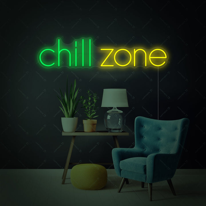 "Chill Zone" Neonskylt