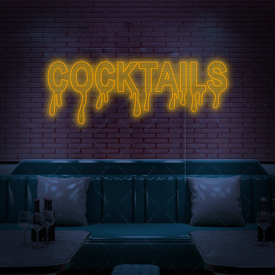 "Cocktails" Neonskylt