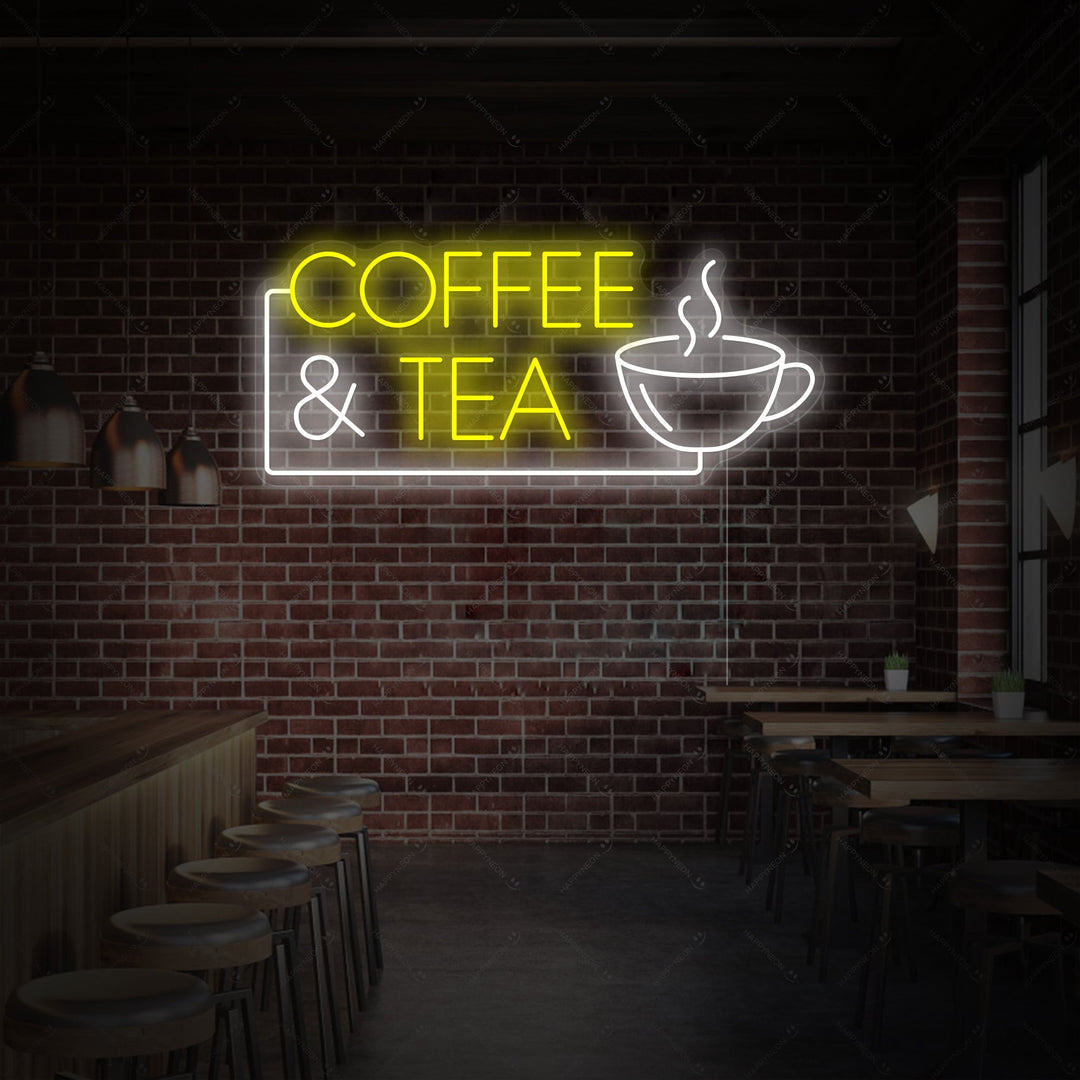 "Coffee & Tea" Neonskylt