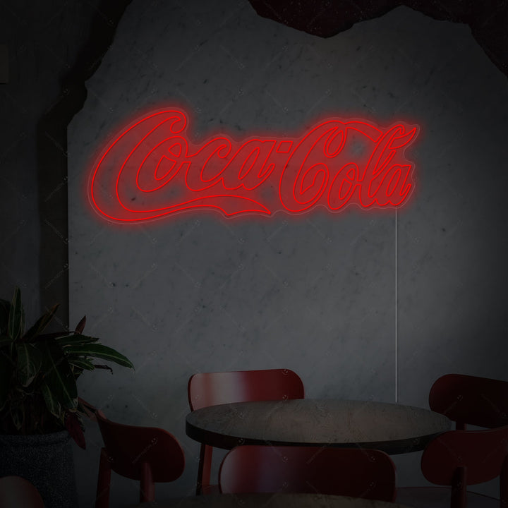 "Coca Cola-logotyp" Neonskylt