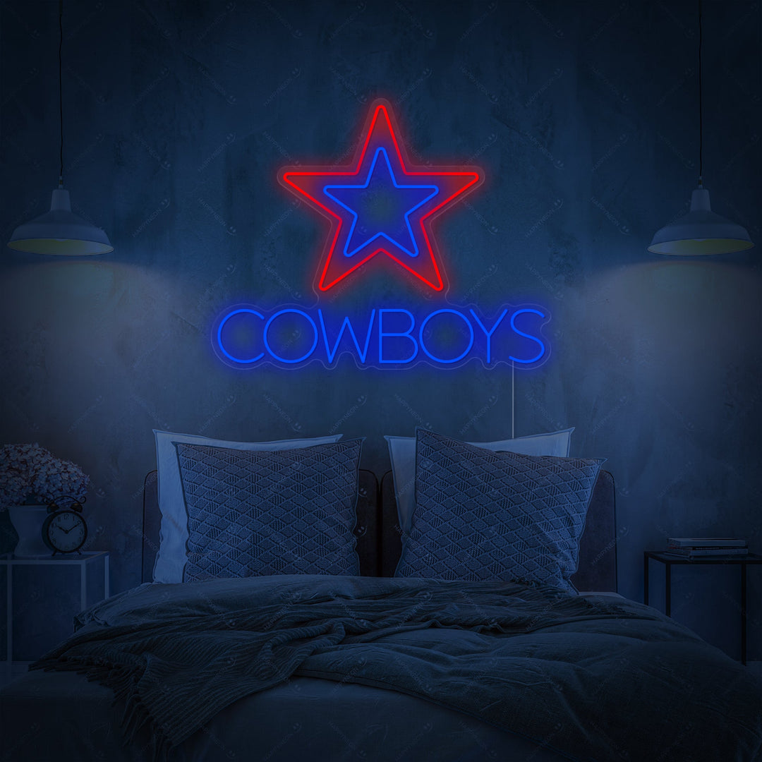 "Cowboys" Neonskylt