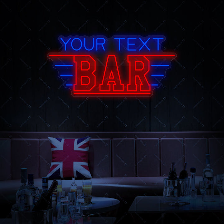 Neonskylt Bar Egen Design – Anpassad LED & Äkta Neon