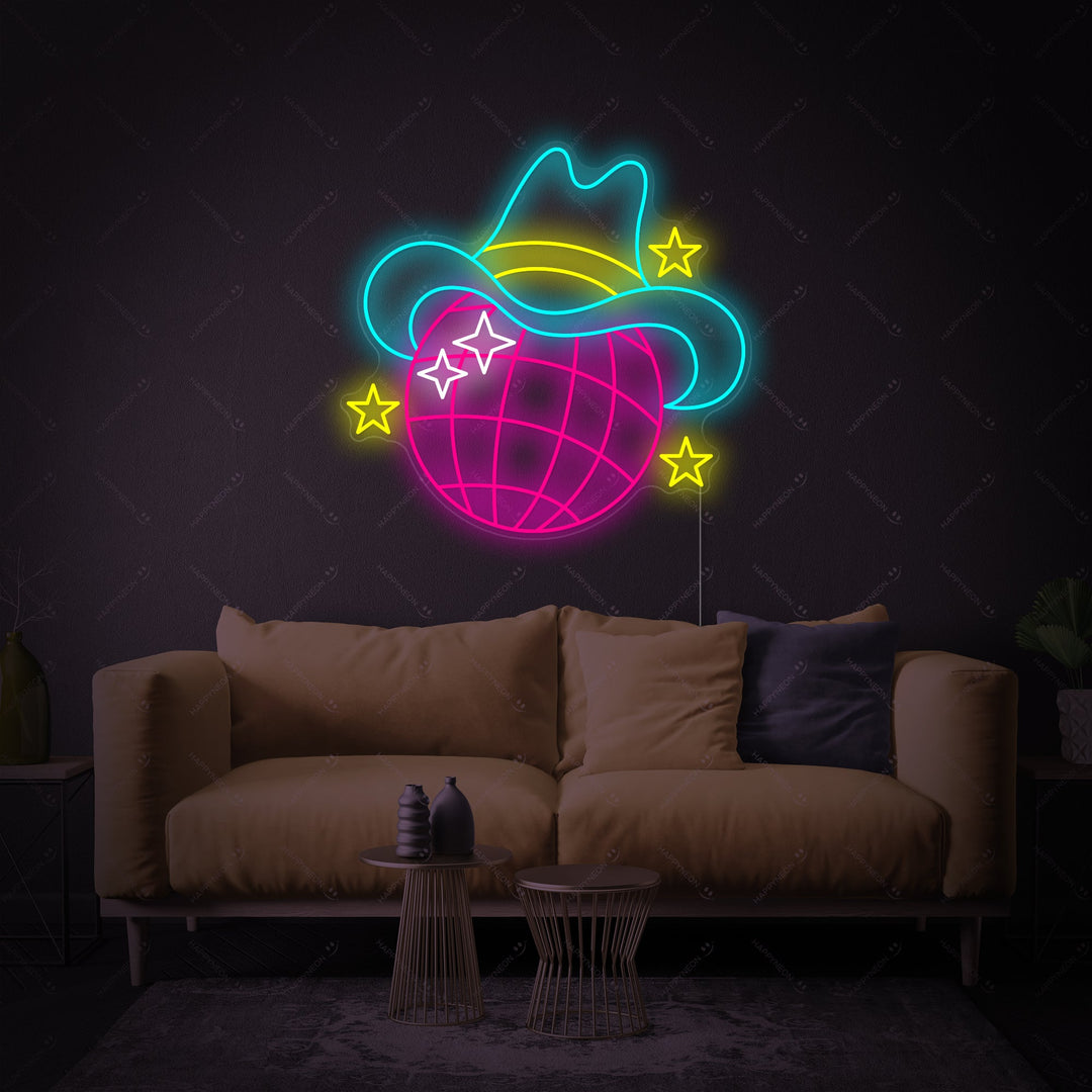 "Disco Ball" Neonskylt