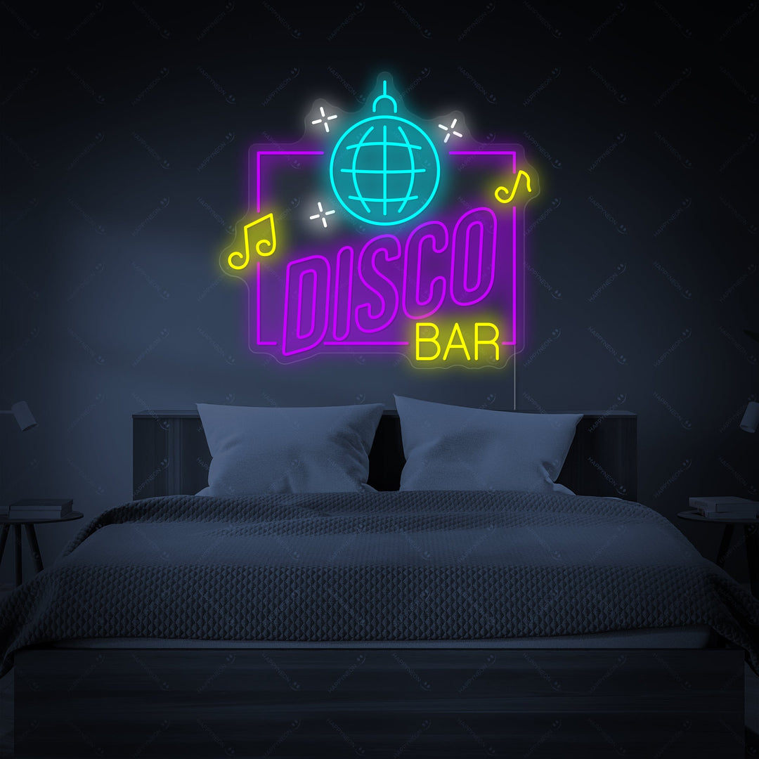 "Disco Bar" Neonskylt