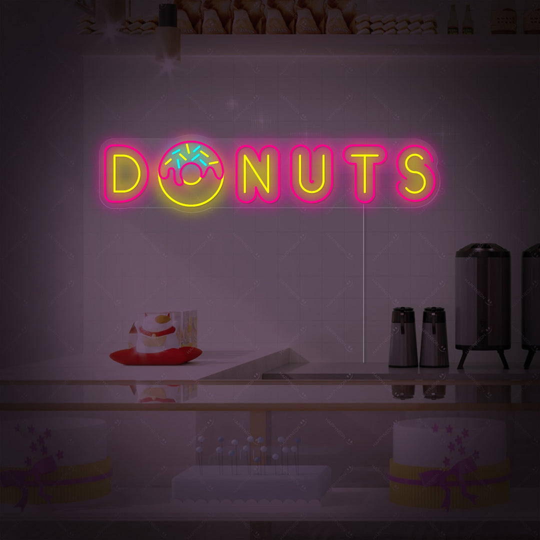 "Donut" Neonskylt