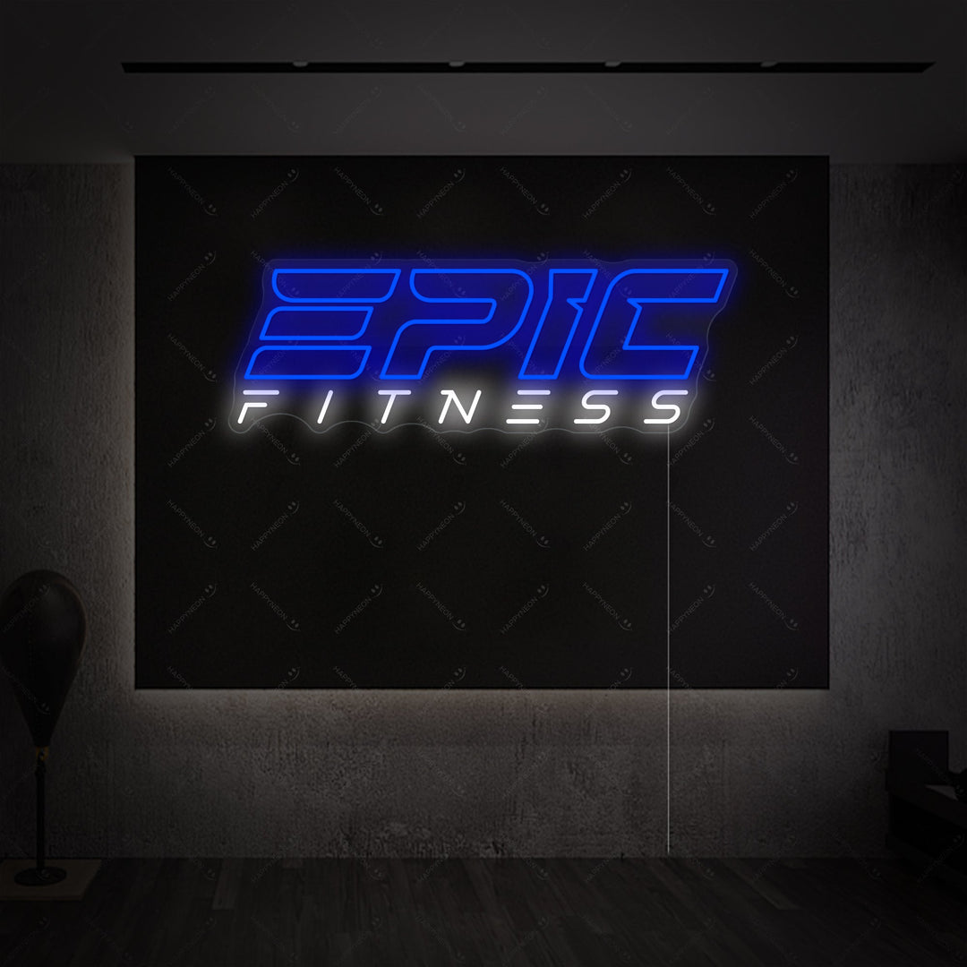 "Epic Fitness" Neonskylt