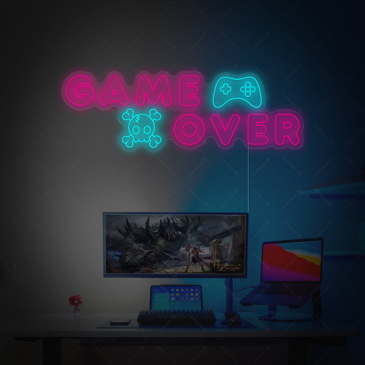 "Game Over" Neonskylt