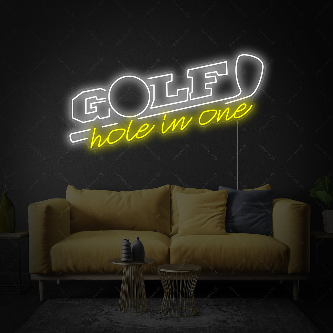 "Golf Hole In One" Neonskylt