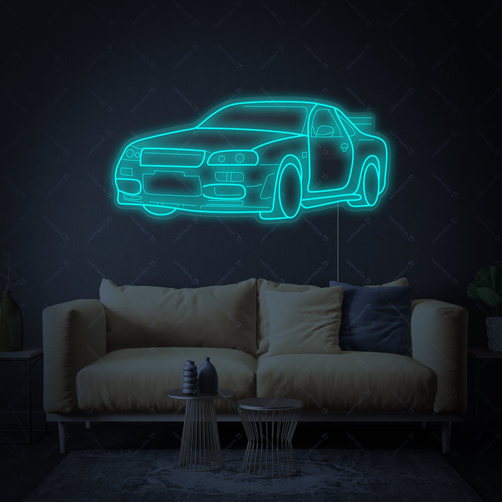 "GTR Bil" Neonskylt
