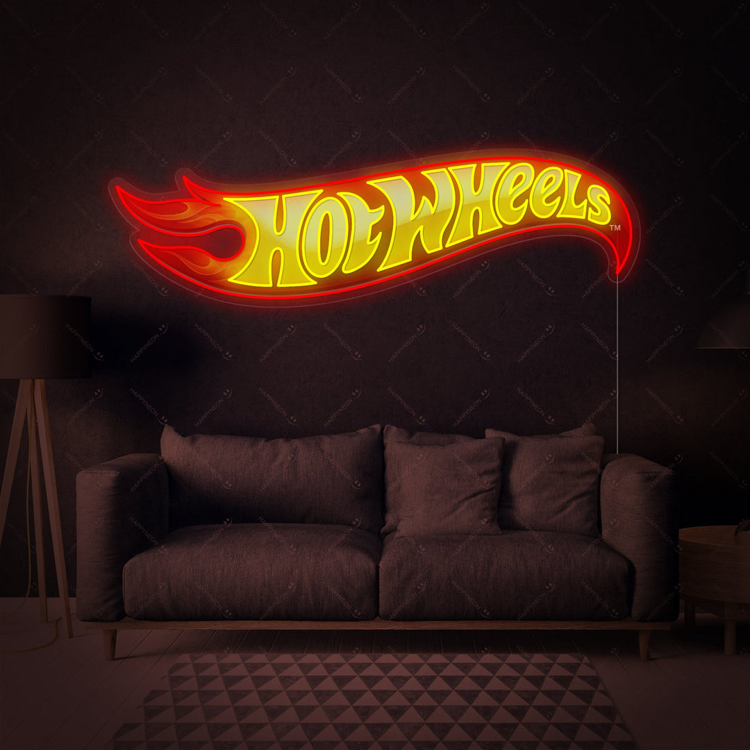 "Hot Wheels-logotyp" Neonskylt