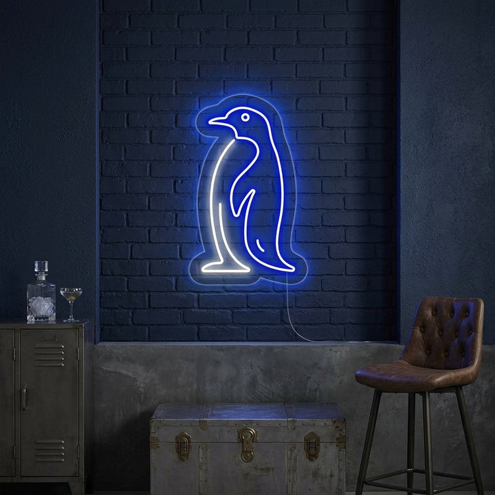 "Antarktisk Pingvin" Neonskylt