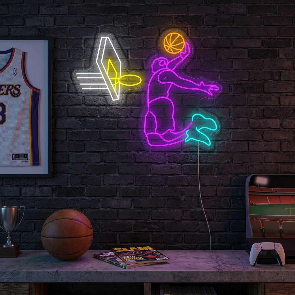 "Slam Dunk" Neonskylt