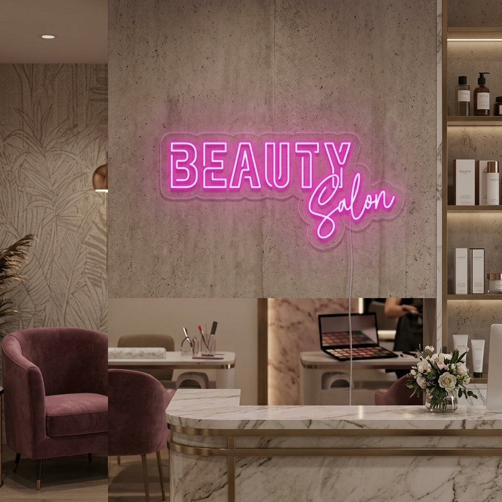 "Beauty Salon" Neonskylt