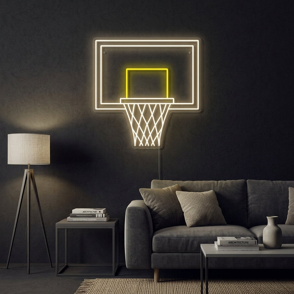 "Basketboll Hoop" Neonskylt